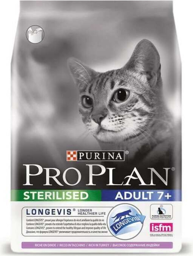 Purina Pro Plan Cat Senior Sterilised Longvis Turkey (10 kg)