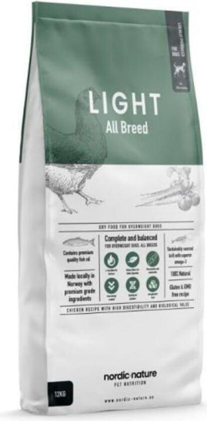 Light All Breed Tørrfôr til hund 12 kg