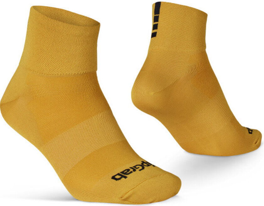 Gripgrab Lightweight SL Short Summer Socks Mustard Yellow L (44-47), Mustard Yellow