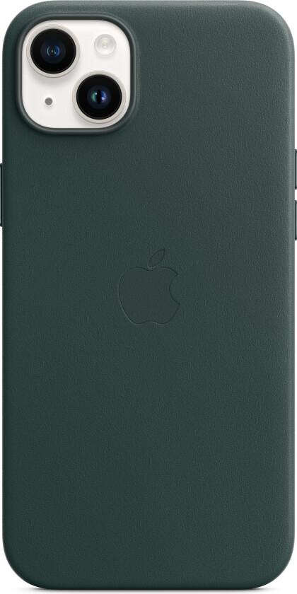 iPhone 14 Plus Leather Case with MagSafe - Forest Green