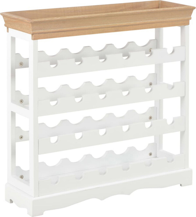 Bilde av Vinhylle hvit 70x22,5x70,5 cm MDF