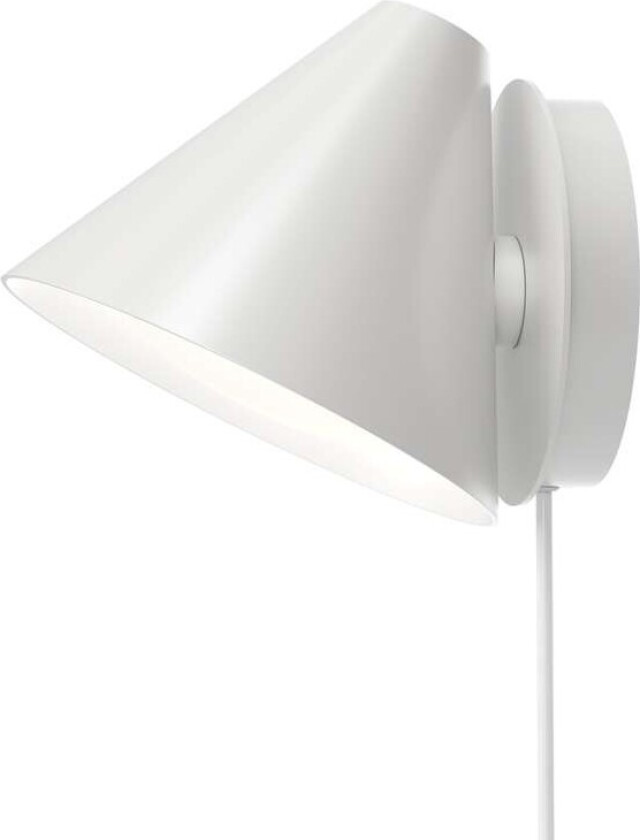 Keglen vegglampe Hvit