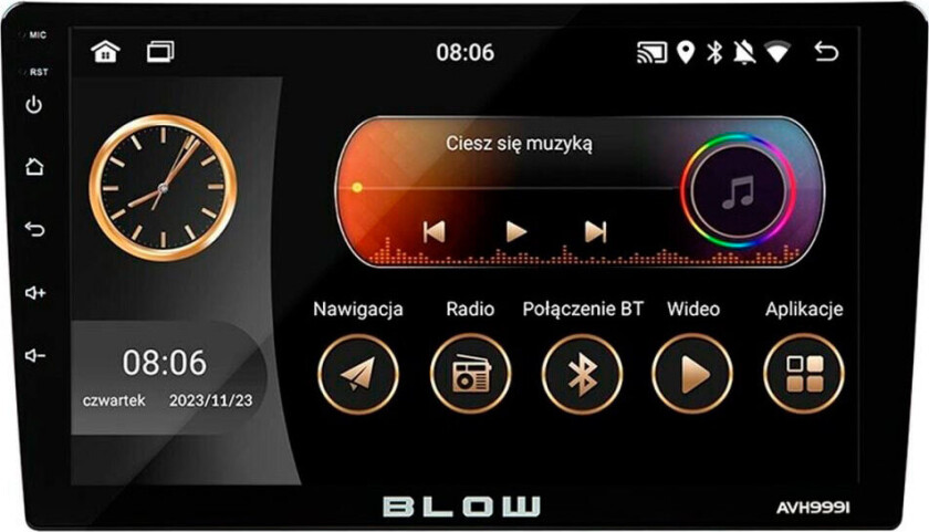 Radio BLOW AVH-9991 1DIN 9" Android/WiFi/GPS/CARPLAY