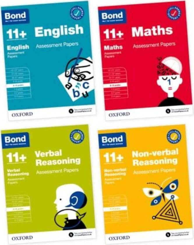 Bond 11+: Bond 11+ English, Maths, Non-verbal Reasoning, Verbal Reasoning Assessment Papers 8-9 year av Various