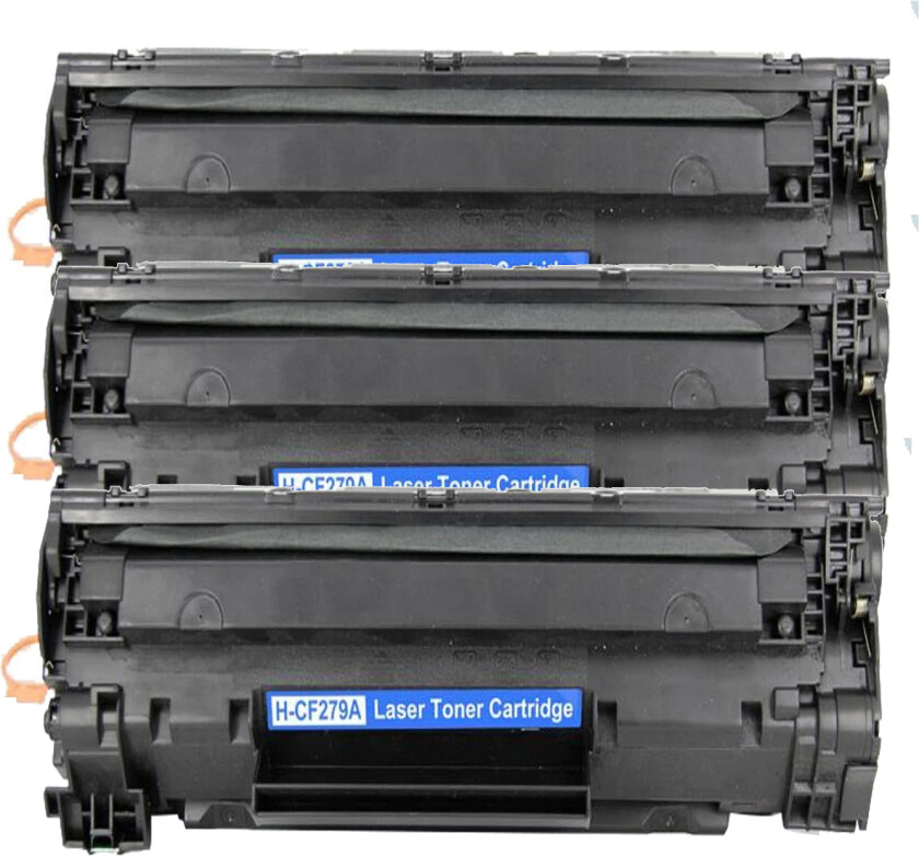 79A BK combo pack 3 stk Toner - CF279A Kompatibel - Svart 3000 sider