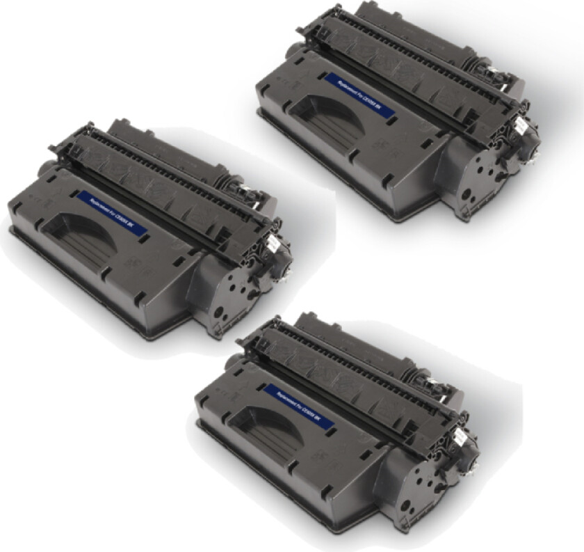 05A XL BK combo pack 3 stk Toner - CE505X/CF280X Kompatibel - Svart 20700 sider