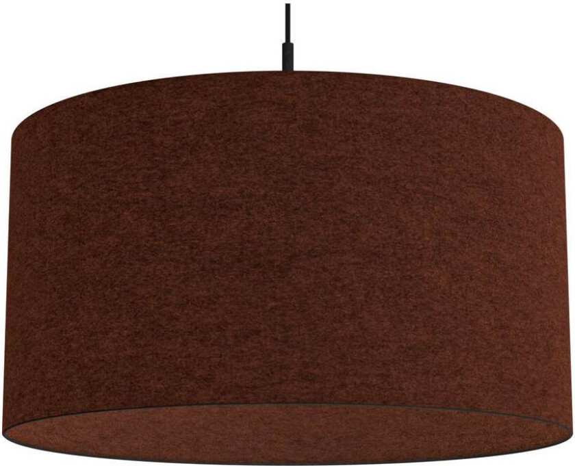 Soft pendel Ø 57 cm Rustrød ull