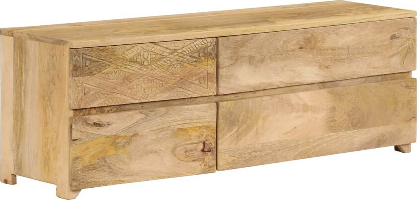 TV-benk heltre mango 110x30x40 cm