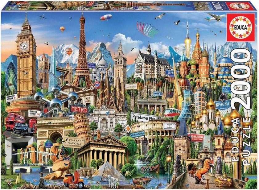 Europe Landmarks 2000pc Puzzle