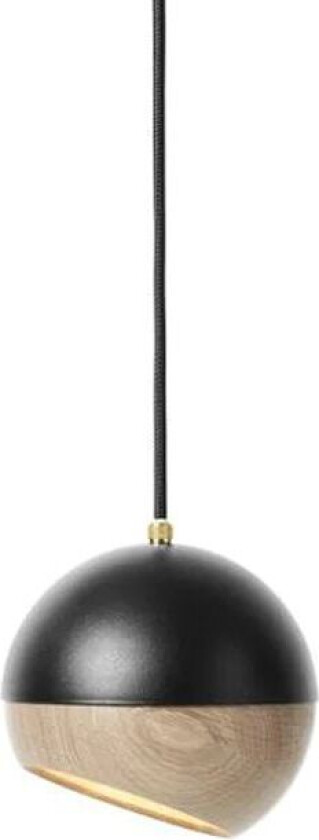 Ray pendel black, medium - detalj i eik på skjermen