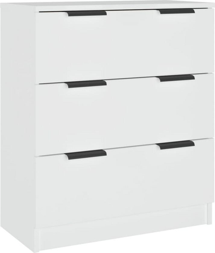 Skjenk hvit 60x30x70 cm konstruert tre