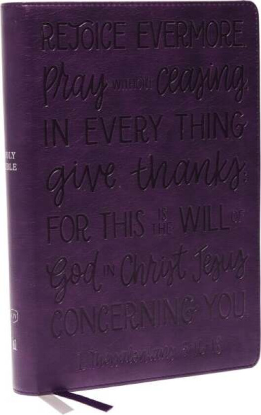 Kjv Holy Bible: Large Print With 53,000 Cross References, Purple Leathersoft, Red Letter, Comfort Pr Av Thomas Nelson
