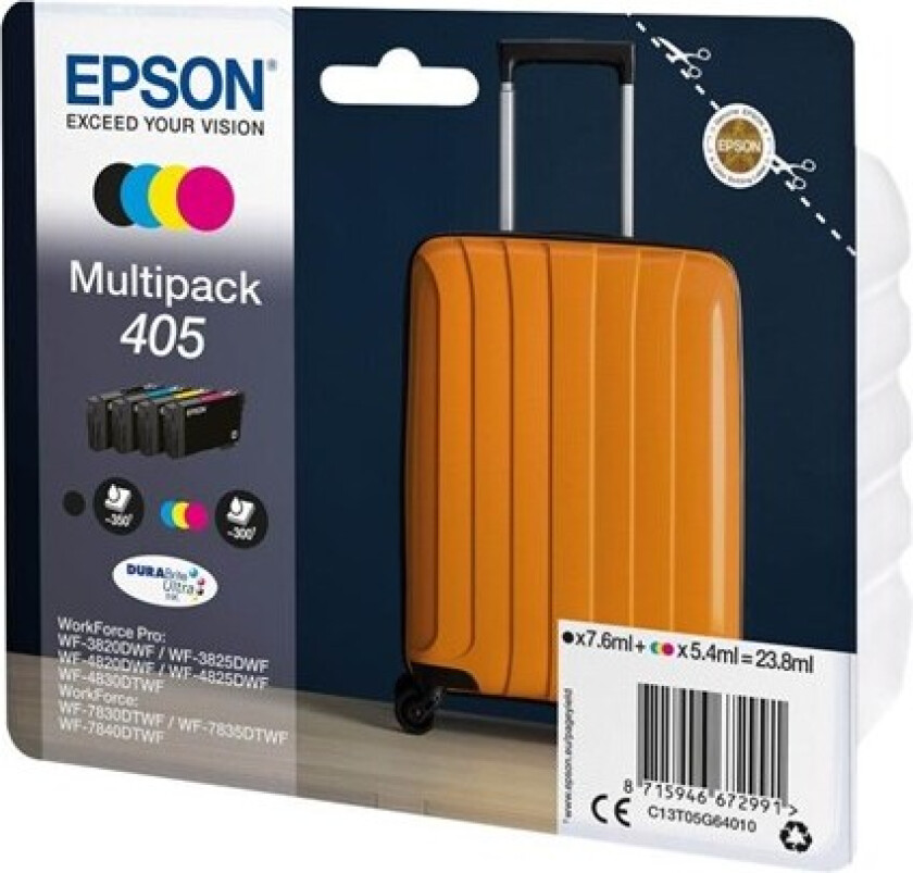 405 Multipack - 4-pack - black yellow cyan magenta - original - ink cartridge - Blekkpatron Blå