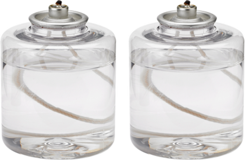 vegetabilsk oljelys 2-pakning Clear