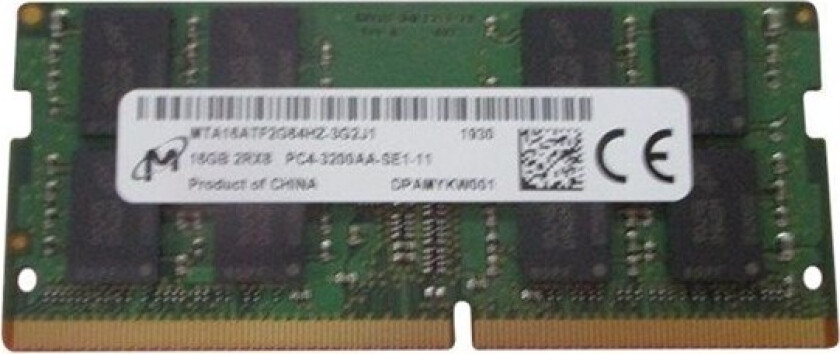 - DDR4 - module - 16 GB - SO-DIMM 260-pin - 3200 MHz / PC4-25600 - unbuffered