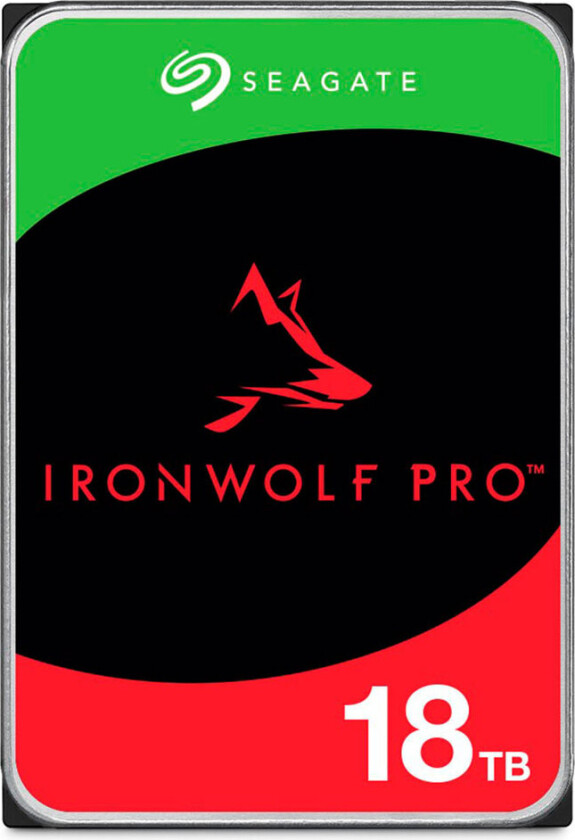 IronWolf Pro ST18000NE000 - Harddisk - 18 TB - intern - 3.5 - SATA 6Gb/s - 7200 rpm - buffer: 256 MB - med 3-års  Rescue Data Recovery