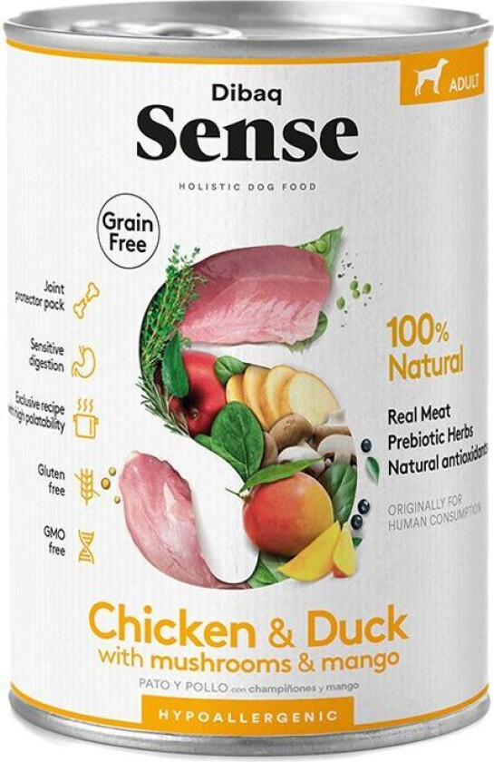 Dog Chicken & Duck All Breeds Våtfôr til hund 12 x 380 g