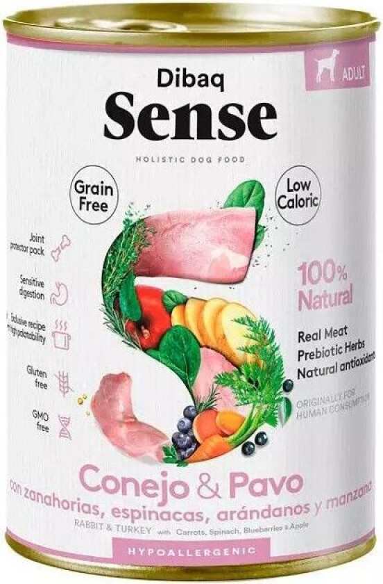 Bilde av Dog Grainfree Rabbit & Turkey All Breeds Våtfôr til hund 12x380g