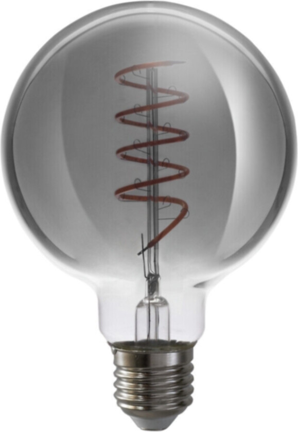 Filament LED globe lyspære smoke, dimbar, 95MM E27, 5W