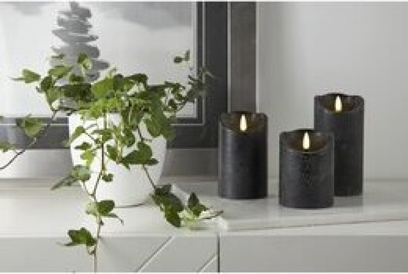 LED Kubbelys Flamme Rustic