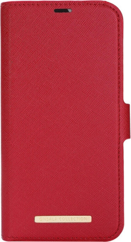 GEAR iPhone 14 Plus ONSALA Fashion Collection PU Skinn Flipdeksel med Magnet & Lommebok - Red