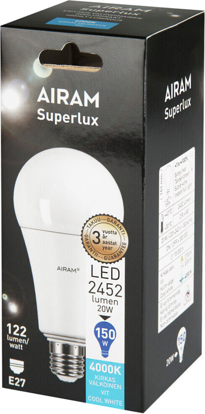 AIRAM Superlux LED-lampa A67 20W/840 E27 (≈150W)