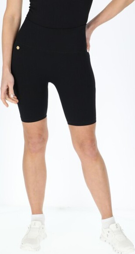 Ribbed Seamless Short Tights W, Black, 34,  Korte Tights