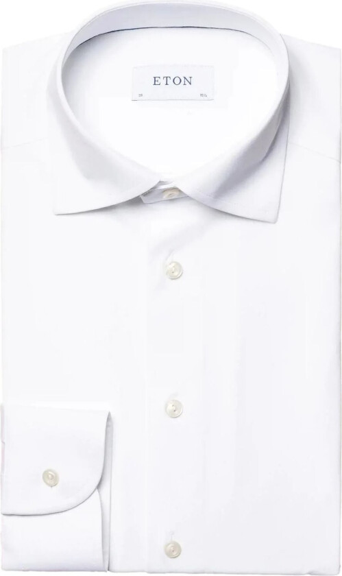 White Four-Way Stretch Shirt Skjorte Hvit  male 42