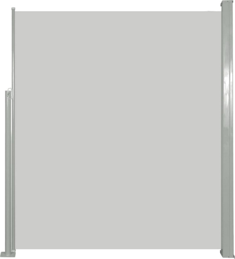 Uttrekkbar sidemarkise 160 x 500 cm kremhvit