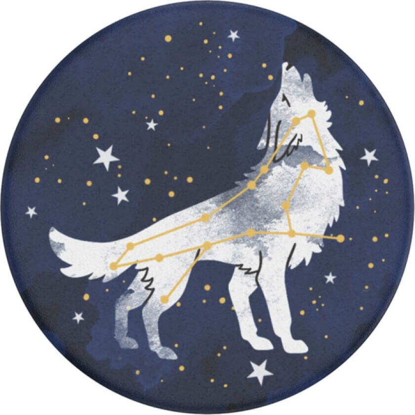 PopSockets Sirius Wolf Avtagbar Grip med Stativfunksjon