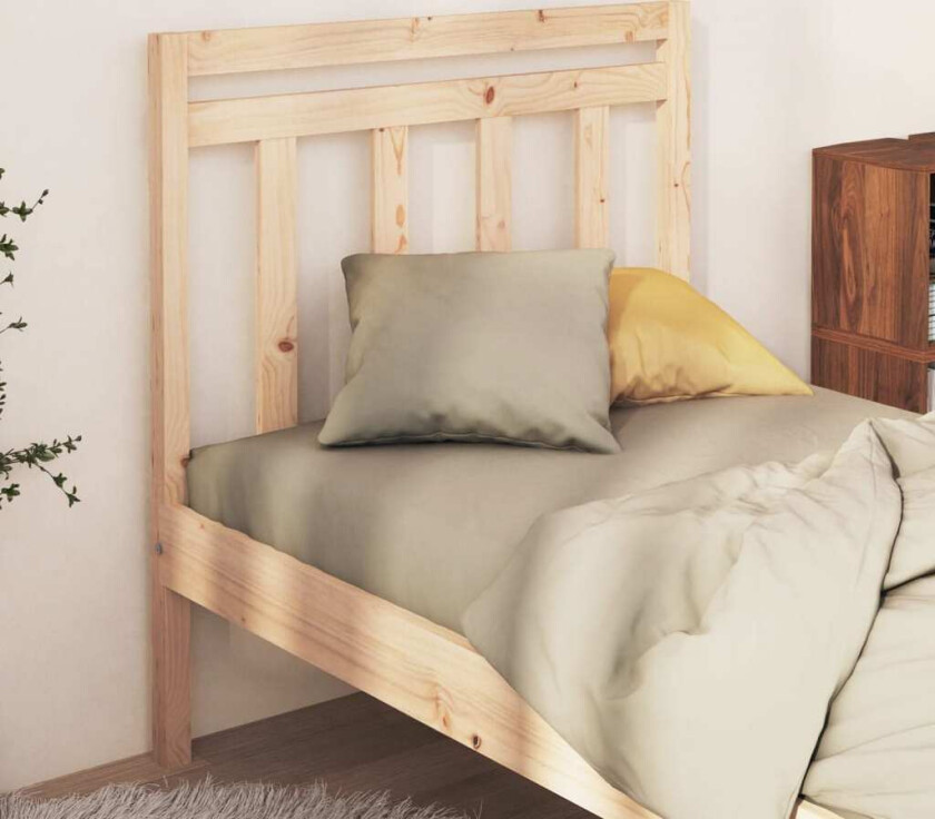 Sengegavl 95x4x100 cm heltre furu