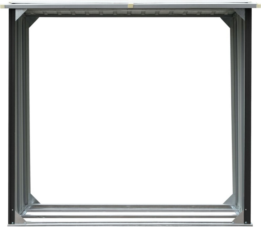 Bilde av Vedskjul galvanisert stål 172x91x154 cm antrasitt