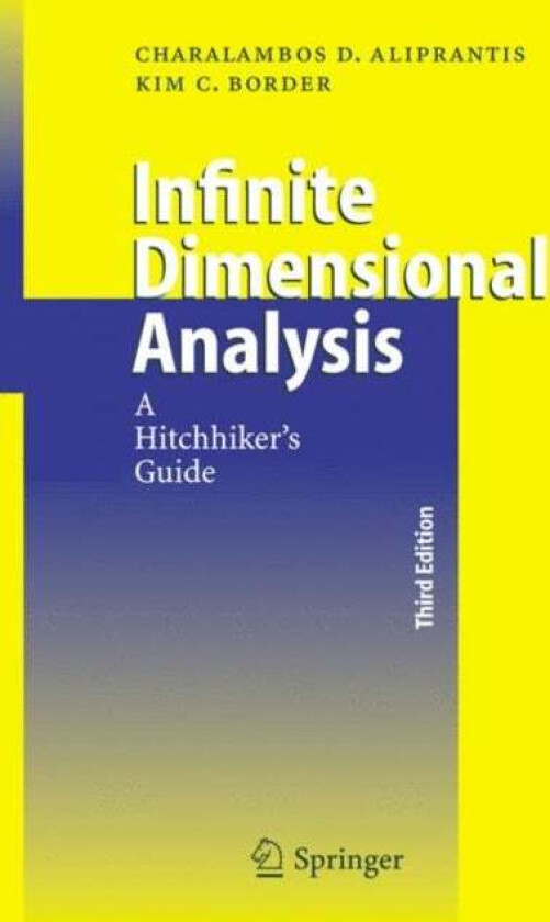 Infinite Dimensional Analysis av Charalambos D. Aliprantis, Kim C. Border
