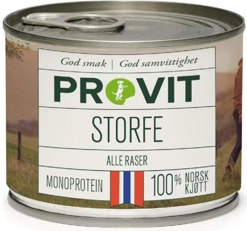 Storfe Singelprotein Våtfôr til hund 185 g