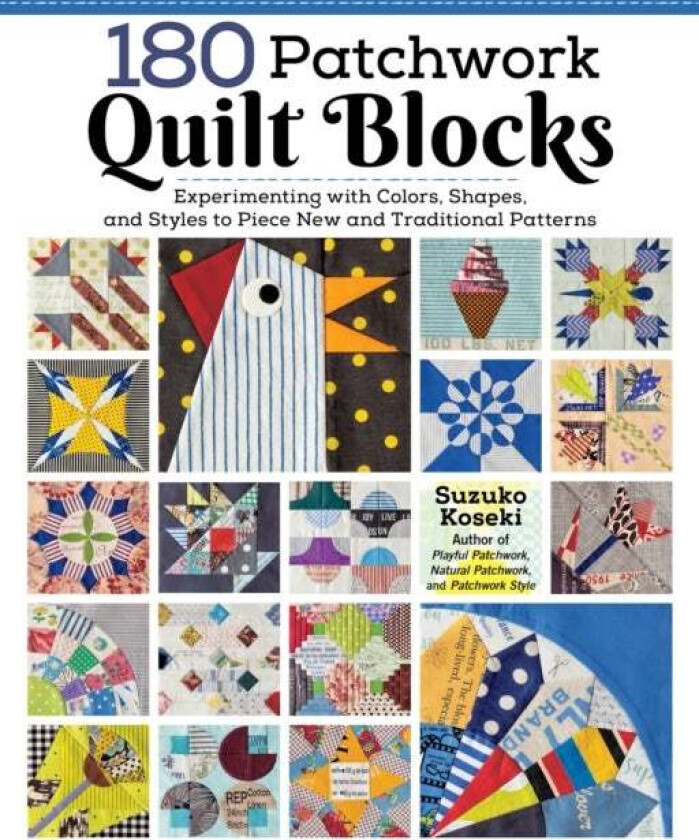 180 Patchwork Quilt Blocks av Suzuko Koseki