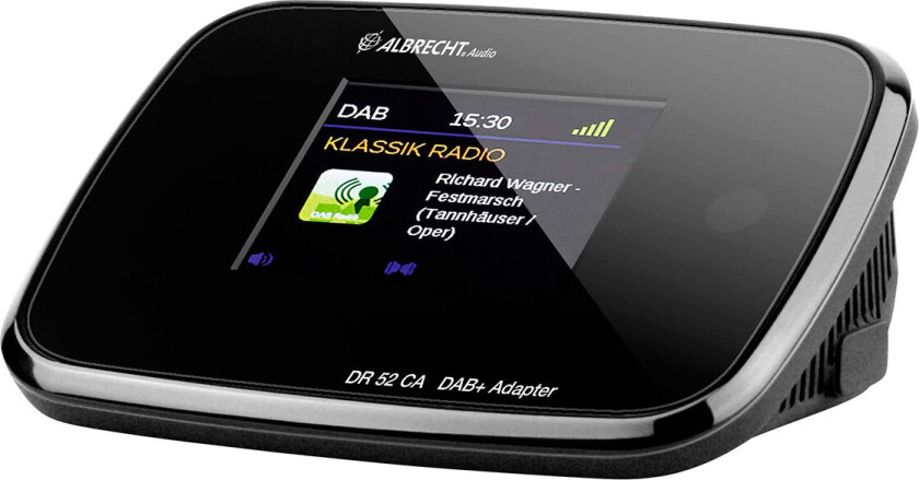 Albrecht DR 52 CA Klokke Digital Svart Radio (27254)