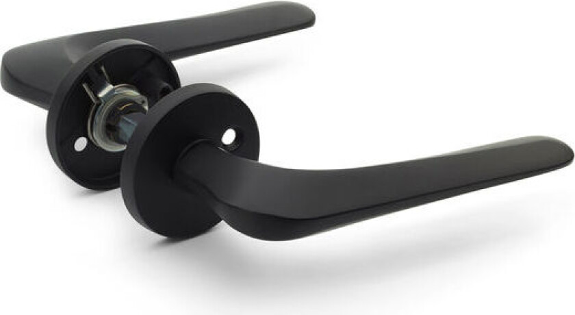 Davos dørhåndtak ytterdør svart