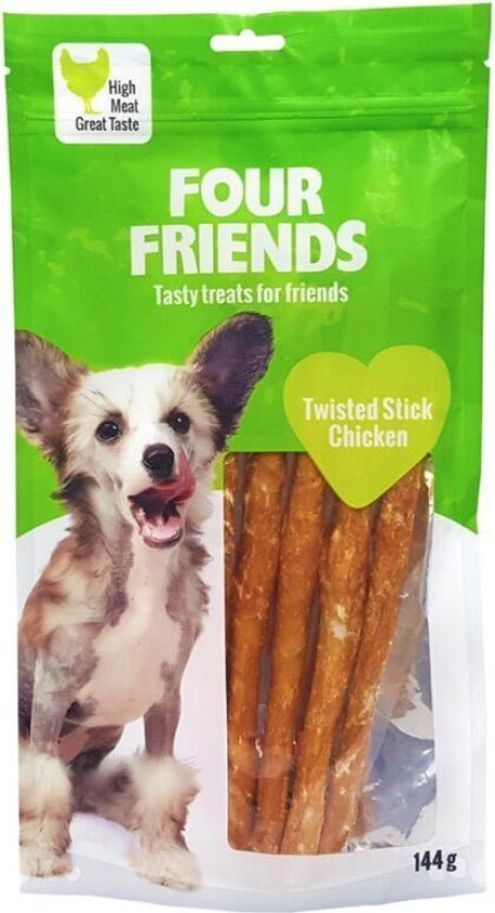 FourFriends Twisted Stick Chicken 25 cm (5-pack)