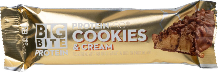 BigBite Proteinbar, proteinbar Cream