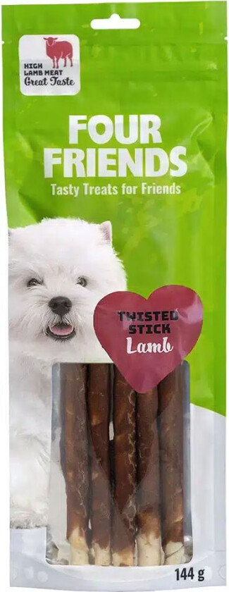 FourFriends Twisted Stick Lamb 25 cm (5-pack)