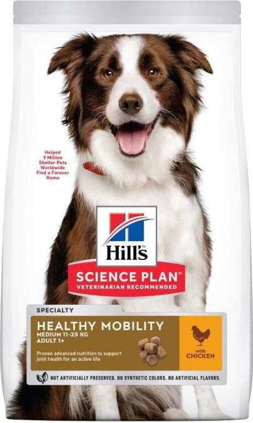 Hill's Science Plan Dog Adult Healthy Mobility Medium Chicken (2,5 kg)
