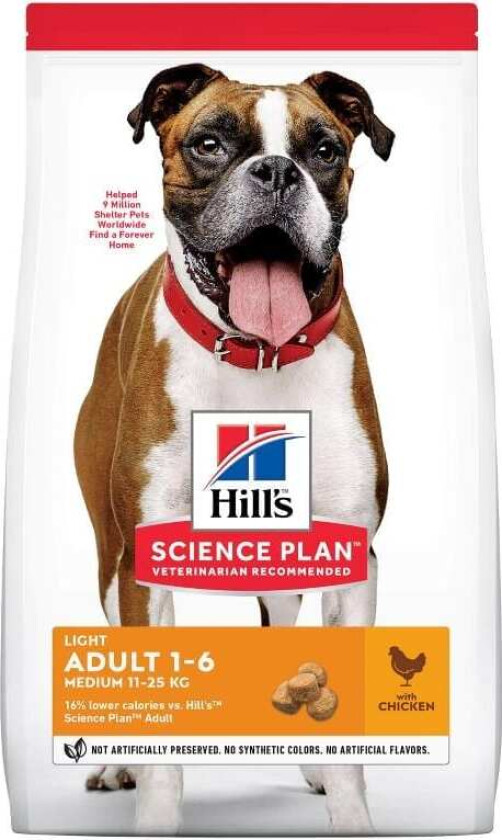 Hill's Science Plan Dog Adult Medium Light Chicken (2,5 kg)
