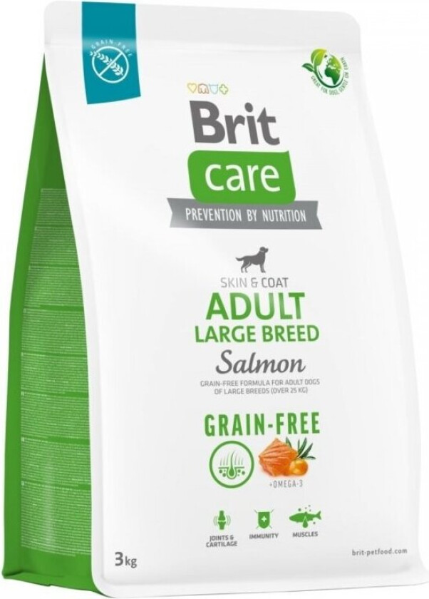 Brit Care Dog Adult Large Breed Grain-Free Salmon (3 kg)