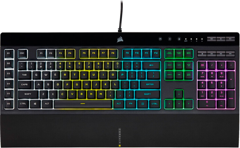 K55 RGB PRO - Gamingtastatur - Amerikansk Engelsk - Svart