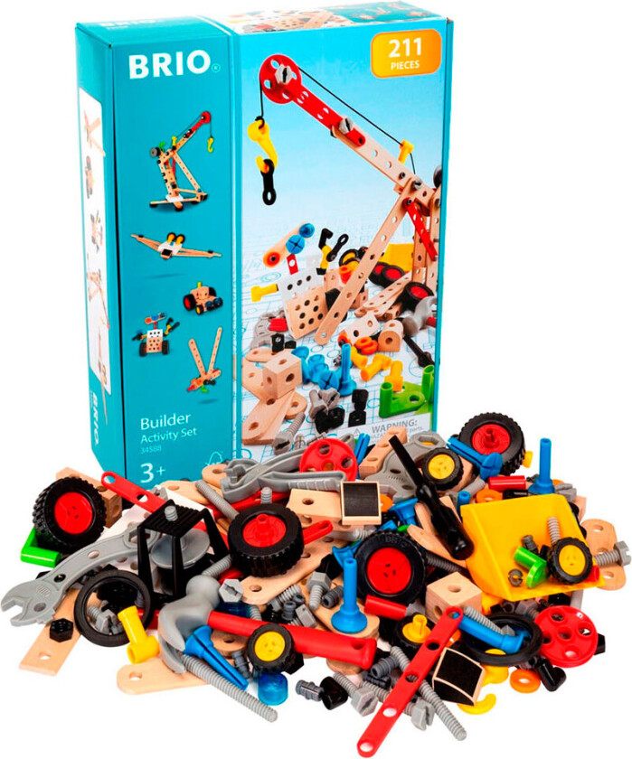 Bilde av Builder Aktivitets Byggesett 211 Deler 34588