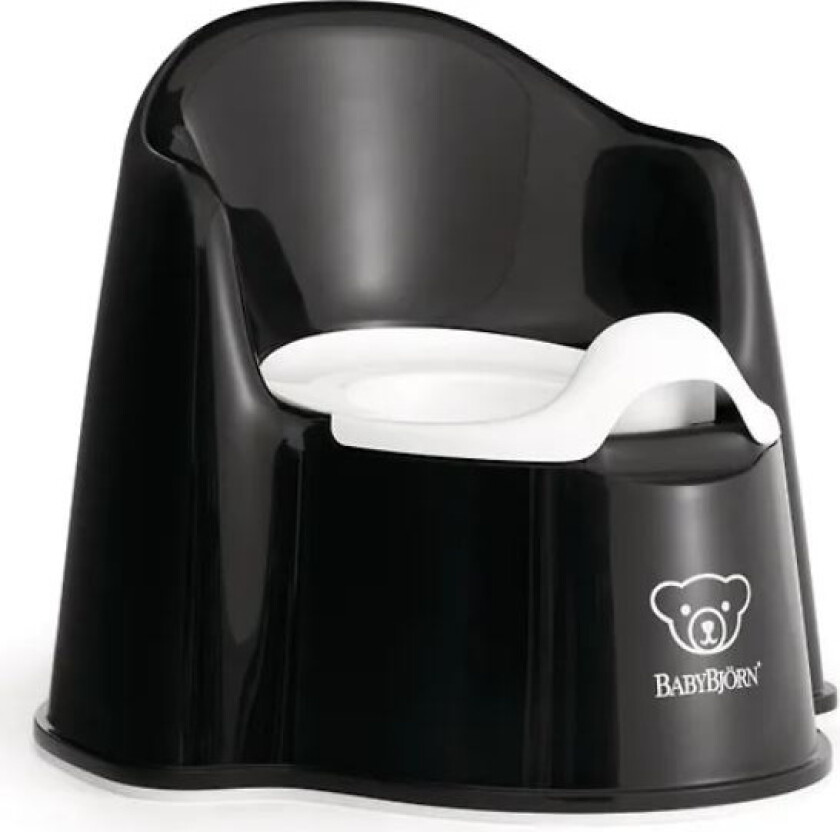 Pottestol, Sort/Hvit