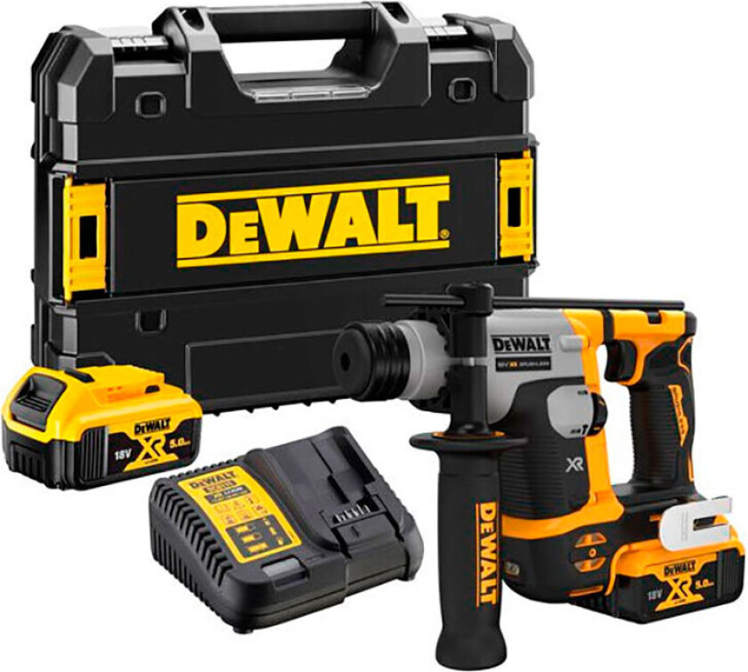 Dewalt DCH172P2-QW Borhammer med 2 stk 5,0 Ah batterier og lader