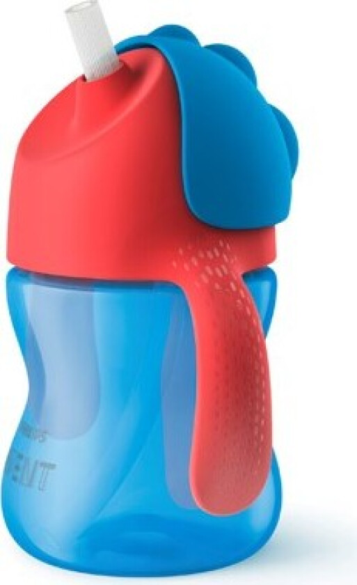 Avent Straw Cup 200 ml Blå/Rød