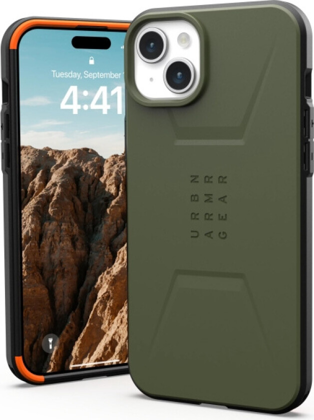 iPhone 15 Plus CIVILIAN Series Deksel - MagSafe Kompatibel - Olive