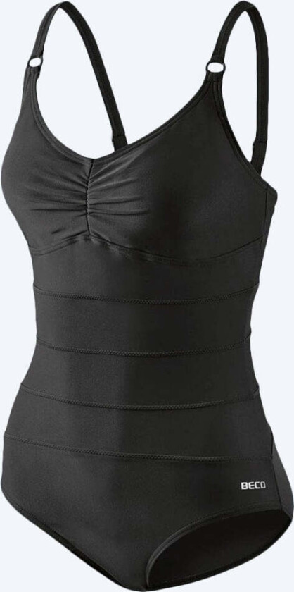 badedrakt med innlegg til damer - Butterfly 6431 - Svart